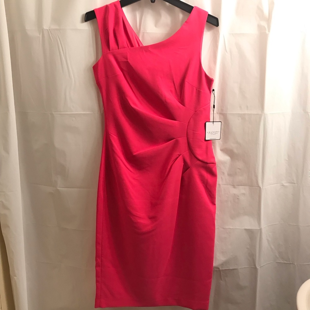 Laundry By Shelli Segal Ruched Sheath Dress Pink - Picture 8 of 13